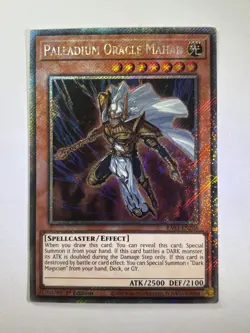 Palladium Oracle Mahad RA03-EN266 Platinum Secret Rare 1st Ed YuGiOh Card NM - Image 1