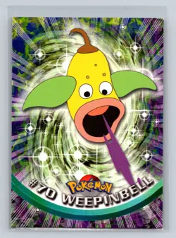 Weepinbell 1999 Topps Pokemon TV Card #70 NM - LP - Image 1