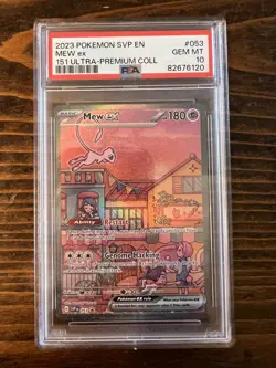 Mew ex - Pokemon Scarlet & Violet 151 SVP promo 053 PSA 10 - Image 1