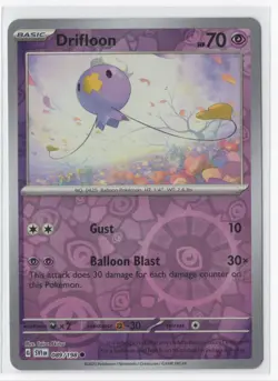 Pokemon Scarlet & Violet 089/198 Drifloon Reverse Holo - Image 1