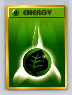 Grass Energy Japanese Pokemon Card Base Set WOTC 1996 NM/LP - Image 1