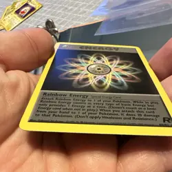 Wizards Pokemon TCG Rainbow Energy 80/82 Team Rocket Reg Rare English 2000 -2 - Image 4