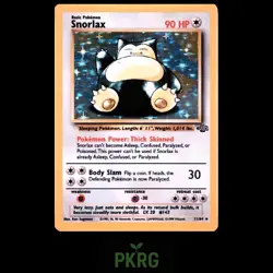 Pokemon 1999 Snorlax 11/64 Holo Jungle WOTC Vintage - Image 1