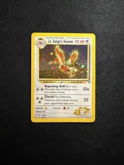 LT. SURGE'S FEAROW 7/132 HOLO RARE GYM HEROES POKEMON UNLIMITED HOLO MP - Image 1