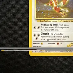 LT. SURGE'S FEAROW 7/132 HOLO RARE GYM HEROES POKEMON UNLIMITED HOLO MP - Image 5