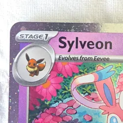 Sylveon (Cosmos Holo) 172 Scarlet & Violet Promo Black Star Promo NM - Image 2