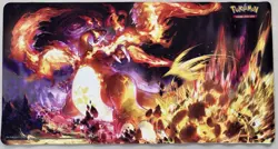 Pokemon TCG OCG - Gigantamax Charizard VMAX - Playmat Rubber Mat - Image 1