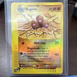 Pokemon Dugtrio 44/165 Expedition Base Set Reverse Holo LP e-Reader - Image 1