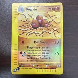 Pokemon Dugtrio 44/165 Expedition Base Set Reverse Holo LP e-Reader - Image 3