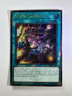 Zoodiac Barrage RA04-EN091 Quarter Century Secret Rare 1st Ed YuGiOh Card NM - Image 1