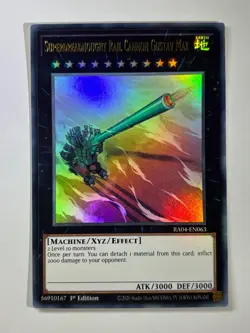Superdreadnought Rail Cannon Gustav Max RA04-EN063 Ultra Rare 1st Ed YuGiOh Card - Image 1