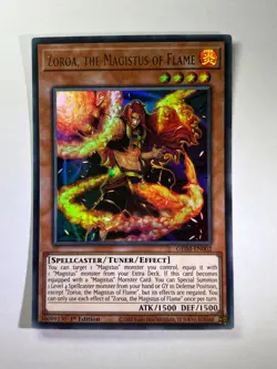 Zoroa the Magistus of Flame GEIM-EN002 Ultra Rare 1st Edition YuGiOh Card NM - Image 1