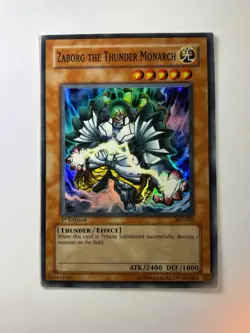 Zaborg the Thunder Monarch AST-023 Super Rare 1st Edition YuGiOh Card NM - Image 1