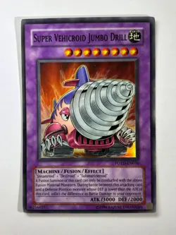 Super Vehicroid Jumbo Drill POTD-EN036 Super Rare UNL Edition YuGiOh Card LP - Image 1