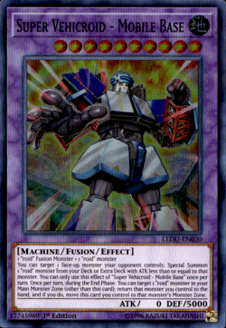 Super Vehicroid - Mobile Base - LEDU-EN030 - Super Rare 1st Edition YuGiOh Card - Image 1