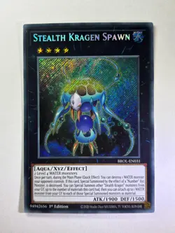 Stealth Kragen Spawn BROL EN031 Secret Rare 1st Edition YuGiOh Card NM - Image 1