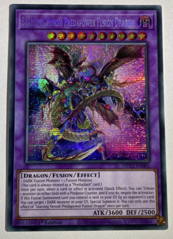 Starving Venom Predapower Fusion Dragon MP23-EN081 Prismatic Secret Rare YuGiOh - Image 1