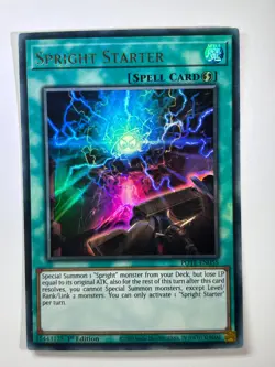 Spright Starter POTE-EN055 Ultra Rare 1st Edition YuGiOh Card NM - Image 1