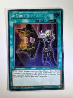 Sky Striker Mecha - Shark Cannon DASA-EN036 Secret Rare 1st Ed YuGiOh Card NM - Image 1