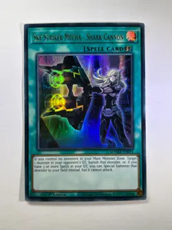 Sky Striker Mecha - Shark Cannon MAMA-EN011 Ultra Rare 1st Ed YuGiOh Card NM - Image 1