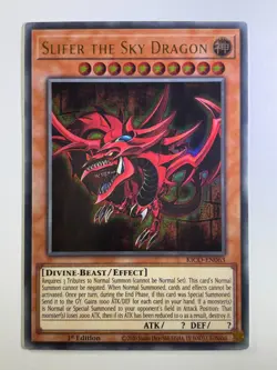 Slifer the Sky Dragon Millennium Pharaoh Rare KICO-EN063 1st Edition YuGiOh - Image 1