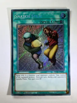 Snatch Steal BLTR-EN096 Secret Rare 1st Edition YuGiOh Card NM - Image 1