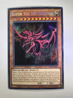 Slifer The Sky Dragon CT13-EN001 Secret Rare Limited Edition YuGiOh Card NM - Image 1