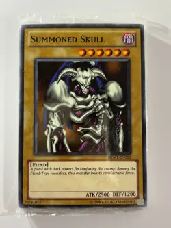 Summoned Skull DEM1-EN001 Common UNL Edition YuGiOh Card Sealed Bundle - Image 1