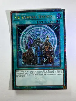 Six Samurai United RA03-EN054 Quarter Century Rare 1st Edition YuGiOh Card NM - Image 1