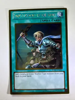 Reinforcement Of The Army PGLD-EN058 Gold Rare UNL Edition YuGiOh Card NM - Image 1
