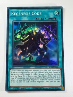 Regenesis Code ALIN-EN060 Super Rare 1st Edition YuGiOh Card - Image 1