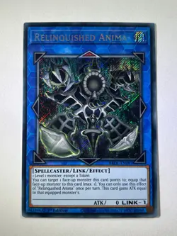 Relinquished Anima BROL-EN087 Secret Rare 1st Edition YuGiOh Card NM - Image 1