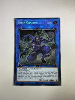 SHVA-EN011 Ninja Grandmaster Saizo Secret Rare 1st Edition Yugioh Card - Image 1
