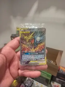 Pokemon Card - Moltres & Zapdos & Articuno GX SM210 Hidden Fates Promo Sealed - Image 1