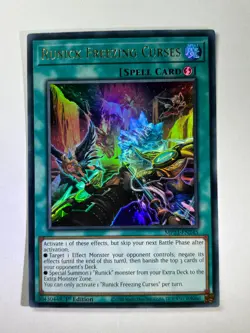 Runick Freezing Curses MP23-EN245 Ultra Rare 1st Edition YuGiOh Card NM - Image 1