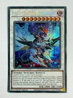 Red-Eyes Zombie Lord MP23-EN083 Prismatic Secret Rare 1st Edition YuGiOh Card NM - Image 1