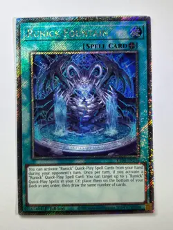 Runick Fountain RA04-EN296 Platinum Secret Rare 1st Edition YuGiOh Card - Image 1
