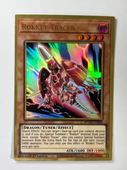 Rokket Tracer MGED-EN020 Gold Rare 1st Edition YuGiOh Card NM - Image 1