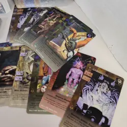 Vintage 1995 Heresy: Kingsom Come LE Colletible Card Game Lot Of 75 Cards - Image 3