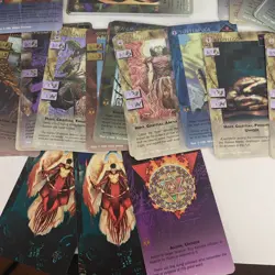 Vintage 1995 Heresy: Kingsom Come LE Colletible Card Game Lot Of 75 Cards - Image 4