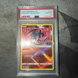 PSA 10 GEM MINT Radiant Charizard Pokemon Go Holo Rare 2022 Pokemon 011/078 - Image 1