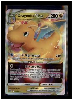 Pokemon Card - DRAGONITE VSTAR - 050/078 - POKEMON GO SWSH FULL ART HOLO - Image 1