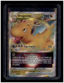 Pokemon Card - DRAGONITE VSTAR - 050/078 - POKEMON GO SWSH FULL ART HOLO - Image 1