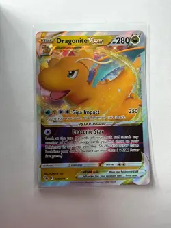DRAGONITE VSTAR 050/078 HOLO VSTAR RARE POKEMON GO POKEMON NEAR MINT - Image 2