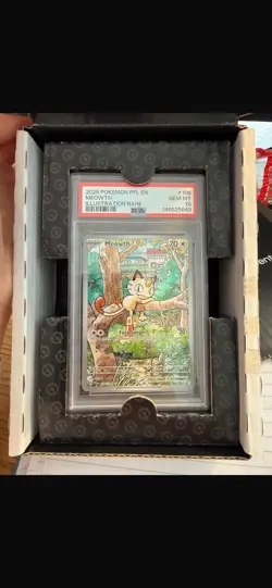 Pokemon Meowth 106/094 PSA 10 Gem Mint Illustration Rare Phantasmal Flames - Image 3