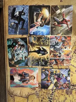 MTG Art Series Marvel’s Spider-Man Art Card LOT Gwen Peter No Gold Signed - Image 3