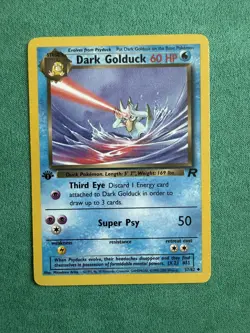 Pokemon Card Dark Golduck Team Rocket 1st Edition Uncommon 37/82 Near Mint - Image 1