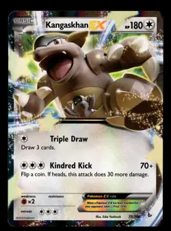 Kangaskhan EX 78/106 EX Rare Holo Flashfire Pokemon Card - 3 - Image 2