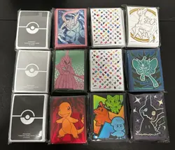 Lot of 12 Assorted POKEMON ETB Card Sleeve Packs New in Package - Free Shipping! - Image 1
