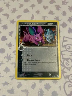 Nidoran 57/101 EX Dragon Frontiers Stamped Reverse Holo Pokemon Card - Image 1
